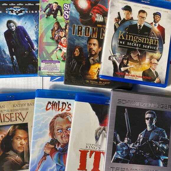 Old Action Hero Scary Movie Bundle Lot of 12 Misery Die Hard Suicide Squad IT - Picture 1 of 5